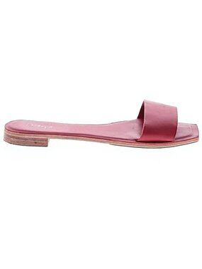 D'arce Saint Sauveur Kangaroo Leather Cardinal Slides Flats Sandals Shoes 42